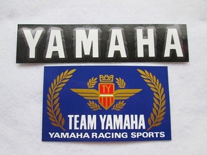絶版品 TEAM YAMAHA 当時物 【YAMAHA転写&チームヤマハ レーシングスポーツ 2種類SET】 保管新品