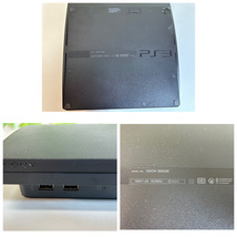 3869-05★通電確認済★SONY PS3 プレステ3 CECH-3000B 320GB HDDレコーダーパック ブラック ソフト19点つき★_画像4