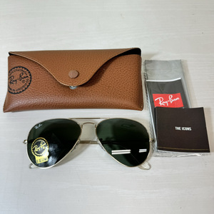 4356-05* ultimate beautiful goods * RayBan |Rayban| sunglasses | case equipped |G-15 LENS|AVIATOR CLASSIC*