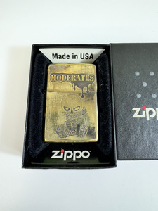 3845-05★ZIPPO ジッポ　オイルライター MODERATES ゴールド MANSON1050091★