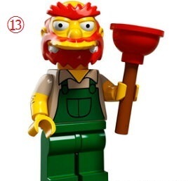 *LEGO( Lego )* мини фигурка серии Simpson z2* ⑬ ground keeper * Willie 