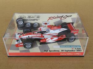 【カスタム品】　ミニチャンプス　1/43　スーパーアグリホンダ　SA07　佐藤琢磨　2007