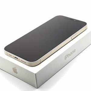 中古品 Apple アップル iPhone 12 128GB ホワイト SIMロック解除済み SIMフリー