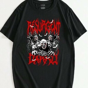 新品★バイカー 海外輸入 大きいサイズXL（JP-XXL） Tシャツ モンスターゾンビ パンクロック 