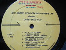 TAXI　SLY＆ ROBBIE　UNMETERED TAXI　CHANNEL ONE　JA盤　美品_画像3