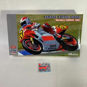  Hasegawa 1/12 Yamaha YZR500 (OWA8) Maar BORO Yamaha '1989fre dispenser car cigarettes decal attaching not yet constructed 