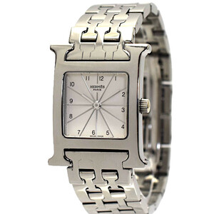 エルメス 腕時計 Hウオッチ HH1.210 ステレススチール レディース ホワイト文字盤 HERMES