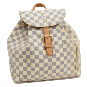  Louis Vuitton spec long backpack rucksack N41578 Damier azur canvas ivory LOUIS VUITTON