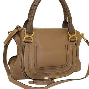  как новый Chloe 2WAY сумка сумка на плечо ma-si- двойной Carry 3S0859 кожа женский Brown Chloe