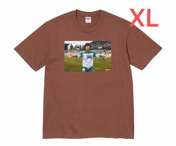 【新品未試着】Supreme Maradona Tee XLサイズ Brown