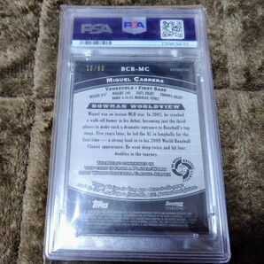 MIGUEL CABRERA Topps 2009 Bowman Sterling WBC Relic Gold Reflector /50 ミゲル カブレラ レリック WORLD BASEBALL CLASSICの画像2