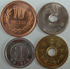 【未使用】平成28年 1円 5円 10円 50円 4種セット【300円即決】