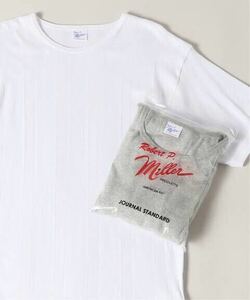 ホワイト/L【MILLER×JS/ミラー】別注 クルーネック Tシャツ ジャーナルスタンダード別注半袖Tシャツ カットソー 