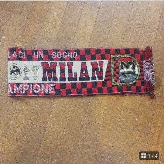 セリエA　ミラン　イタリア　FORZA　MILAN　マフラー　　サッカー