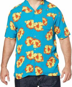 新品　アロハシャツ　5L 大きいサイズ　かりゆし　アラスコ　開襟　シャツ　半袖 半袖シャツ ハワイアン