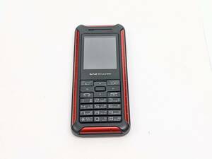 [1054] WILLCOM WX130S Willcom that time thing mobile antique rare thing rare goods condition beautiful goods profit goods Old red red color black Smart size 