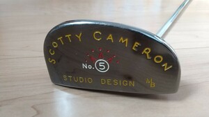 希少美品 レフティ SCOTTY CAMERON STUDIO DESIGN No.5 パター スコッティ キャメロン スタジオ デザイン ナンバー 5