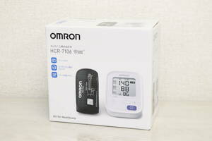 【未使用/開封済】 OMRON オムロン上腕式血圧計 HCR-7106 測定器 3J286