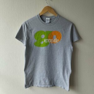 90s vintage　ビンテージ　GILDAN　ギルダン　半袖Ｔシャツ　企業Ｔ　プリント　シャツ　USA　アメリカ　グレー　