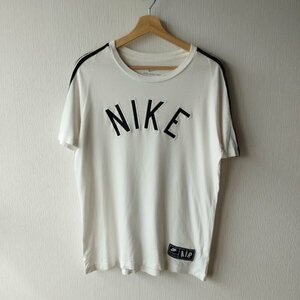 ナイキ　Nike　半袖Tシャツ　ロゴ　サイドライン　ホワイト　M　　