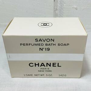 未使用 CHANEL シャネル SAVON PERFUMED BATH SOAP N°19 石鹸 USED品 1円スタート