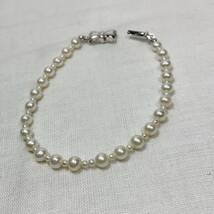 美品 有馬明治堂 ARIMA JEWELRY MEIJIDO 真珠 淡水パール ブレスレット USED品 1円スタート _画像6