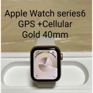 Apple Watch series6 GPS セルラー 40mm Gold Aluminum Case