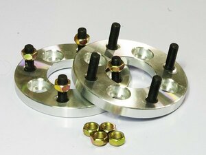 ダイハツ 旧規格軽に汎用ホイールを 4穴 PCD110→PCD100 変換 25mm 2枚組 専用ナット付き