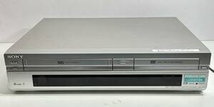 ★コレクター必見！！ SONY RDR-VD6 ソニー VHS ビデオ一体型 DVDレコーダー シルバー 動作確認済 映像機器 03年製 ビンテージ G945