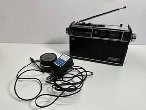 * collector worth seeing!! SONY ICF-1100D FM/AM/MW 3BAND THE 11 solid state radio black operation goods attached attaching Showa Retro G948