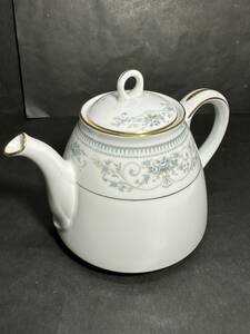 ★コレクター必見！！ Noritake 2600 NOBLE ノリタケ 花 絵柄 陶器製 デザイン ティーポット インテリア 洋食器 お洒落 容器 雑貨 K13