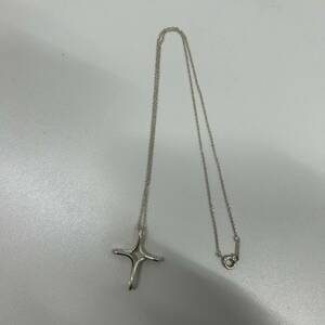 ★☆TIFFANY & CO. ティファニー オープンクロス ネックレス ペンダント 　シルバーSV925 シルバー #4549☆★