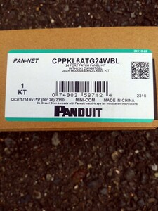 【新品】PANDUIT CPPKL6ATG24WBL CAT6A 24ポートモジュラーパッチパネルキット