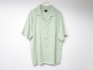 UO　Crinkle Cut オープンカラー　シャツ lime M