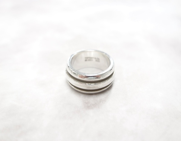 Tiffany & Co ティファニー グルーブド リング　指輪 silver925 9号 #1