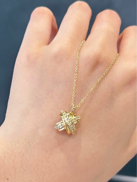 18k tiffany テイファニーダイヤモンド　ネックレス