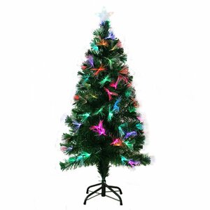 訳あり クリスマスツリー LED ファイバーツリー 120cm イルミネーション 高輝度 LEDライト ファイバー 光ファイバー おしゃれ