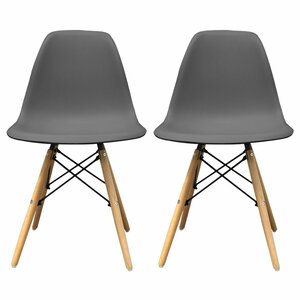  есть перевод 1 иен 2 ножек комплект Eames стул li Pro канал серый dsw стул Eames стул стул стул обеденный дизайнерский 