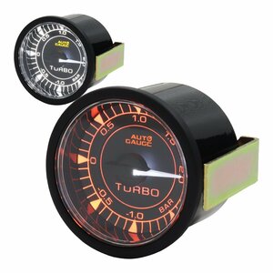 訳あり AUTOGAUGE オートゲージ ブースト計 車 296シリーズ 52mm 52Φ 時計 メーター 高性能 クリアレンズ 2色LEDバックライト セレモニー