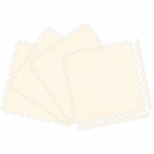  with translation joint mat 16 sheets EVA cushion floor mat large size 60×60cm thickness 1cm side parts . attaching soundproofing heat insulation beige 