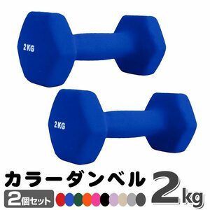  unused dumbbell 2kg 2 piece set color dumbbell iron dumbbells dumbbell compact stylish lovely colorful dumbbell exercise .tore