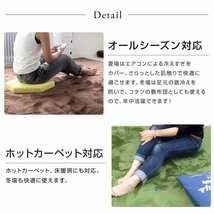 未使用 ラグ 厚手 洗える カーペット 1.5畳 130x185cm 極厚23mm 低反発ウレタン オールシーズン ペット 子供 絨毯 抗菌 防ダニ_画像4