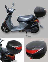 リアトランク リアボックス トップケース バイクボックス 収納 ヘルメット収納可能 汎用 大容量 28L 簡単取付 鍵付き_画像4