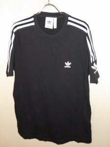 z5218adidas★アディダス★ロゴプリントTシャツ★黒色★サイズXO★ビッグサイズ★送料格安