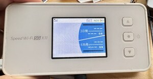 WIーFIをお手元に　送料無料　自宅でも　外でも　WI-FI　使えます　NEC Speed Wi-Fi 5G X11 ルーター NAR01 