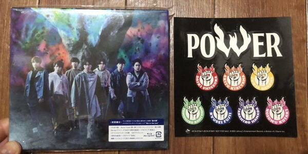 POWER WEST. ジャニーズWEST 初回盤B CD Blu-ray 特典ステッカー付