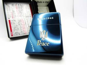 ピース Peace ブルーチタン zippo ジッポ 2015年 未使用