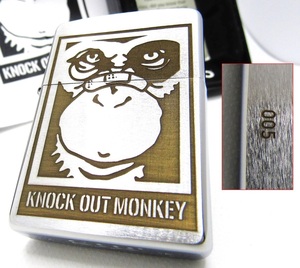 ノックアウトモンキー KNOCK OUT MONKEY ロックバンド zippo ジッポ 限定 005 未使用 2014年 ノック ノクモン KOM 