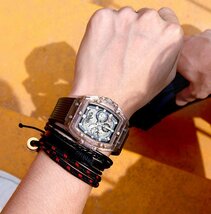 新品# HUBLOT スピリット・オブ・ビッグバン フルスケルトン ハイエンドオマージュ ONOLAブランド メンズ腕時計 カラー:A_画像1