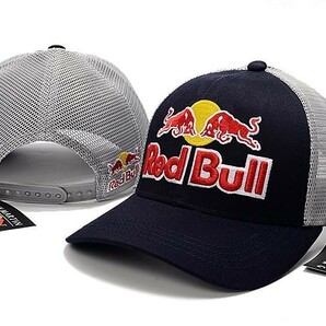 (即決)Red Bull 帽子 スポーツ コットンツイル刺繍ロゴ ゴルフ 高品質 野球帽 黒灰 #10の画像1